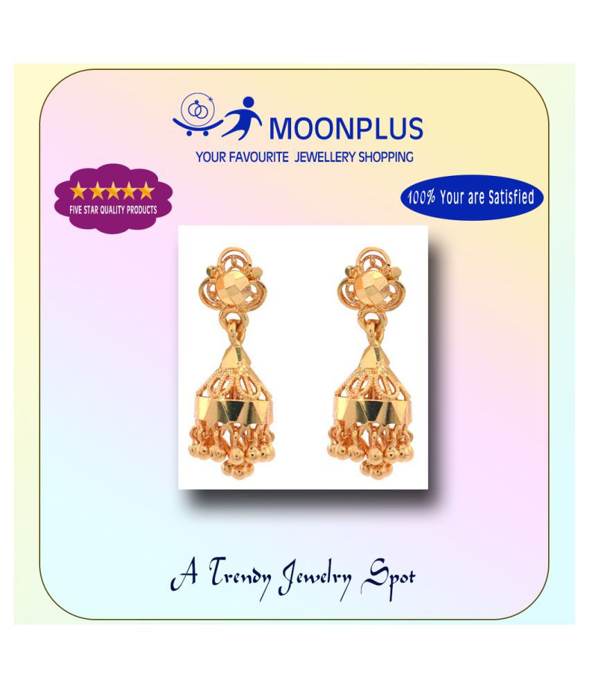 Moonplus Jumkha Earrings Jimikki Kammal Traditional Wear For Girls Buy Moonplus Jumkha Earrings Jimikki Kammal Traditional Wear For Girls Online At Best Prices In India On Snapdeal