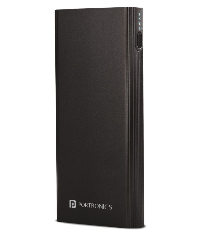     			Portronics Power M 10K:10000mAh Power Bank with Dual Input ,Black (POR 1219)