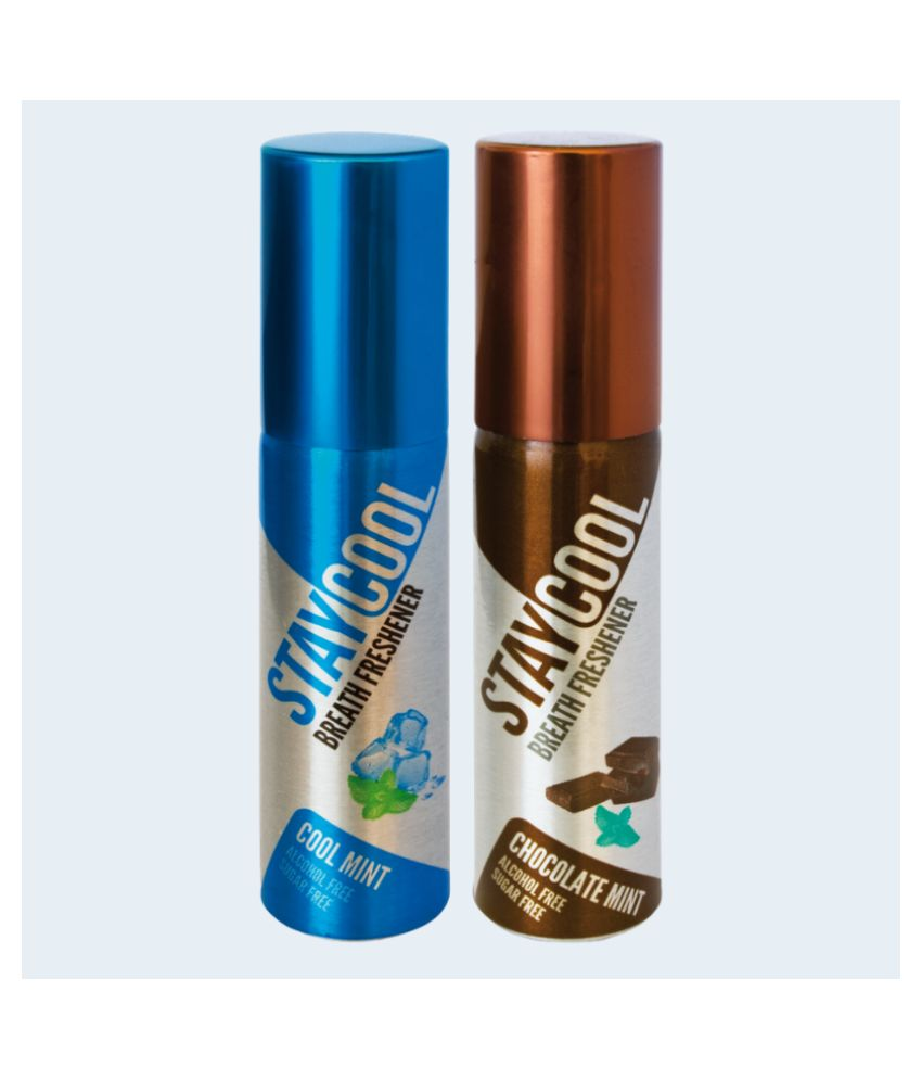     			StayCool (1Mint +1Sweet Mint) Breath Freshener Spray Coolmint, Chocolatemint 40 mL Pack of 2