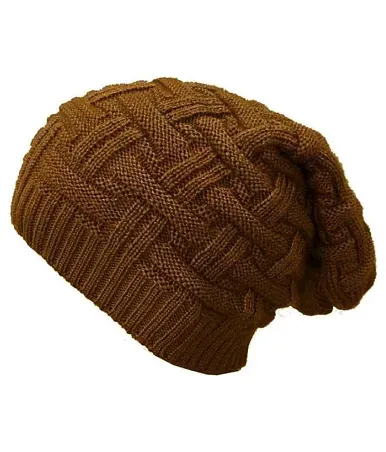 Whyme Fashion Warm Woollen Beanie Cap Black Color