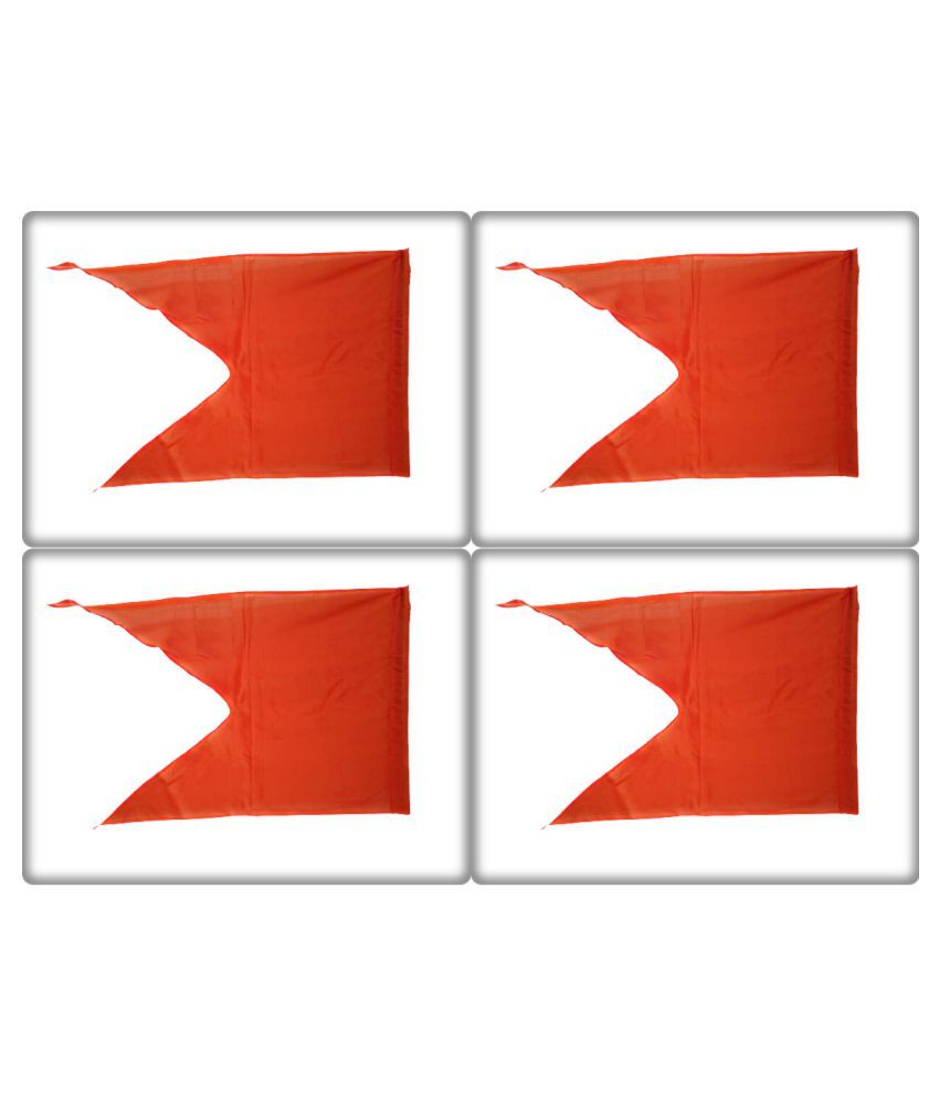 Saffron Flags Pack of 4 Buy Online at Best Price in India Snapdeal
