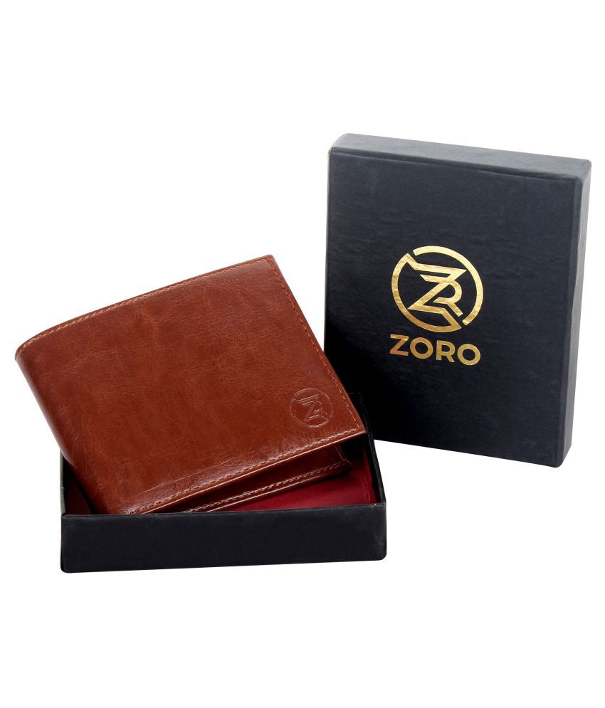     			Zoro - Brown PU Men's Regular Wallet ( Pack of 1 )