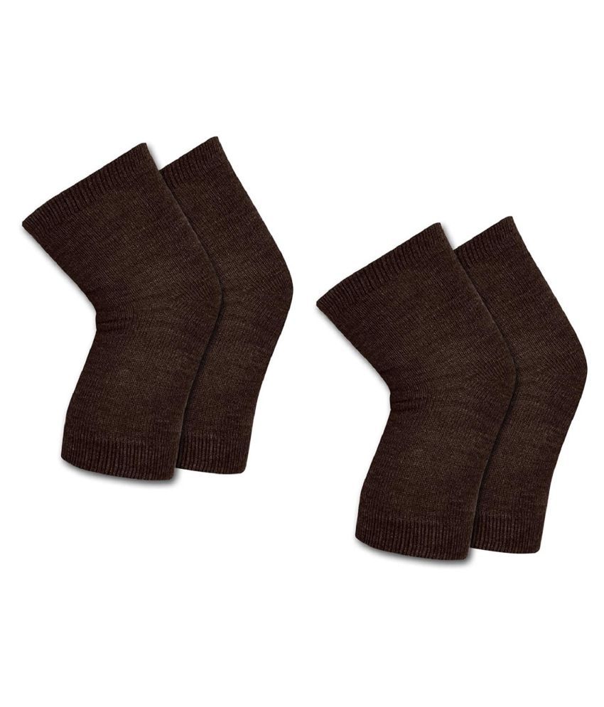     			PENYAN - Brown Woollen Women's Mid Length Socks ( Pack of 2 )