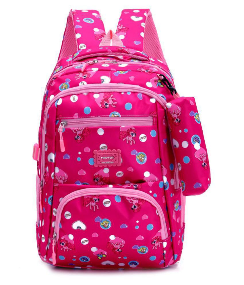 Buy Tinytot 30 Ltrs Pink School Bag for Boys & Girls Online at Best ...