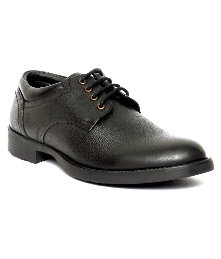     			Liberty Derby Artificial Leather Black Formal Shoes