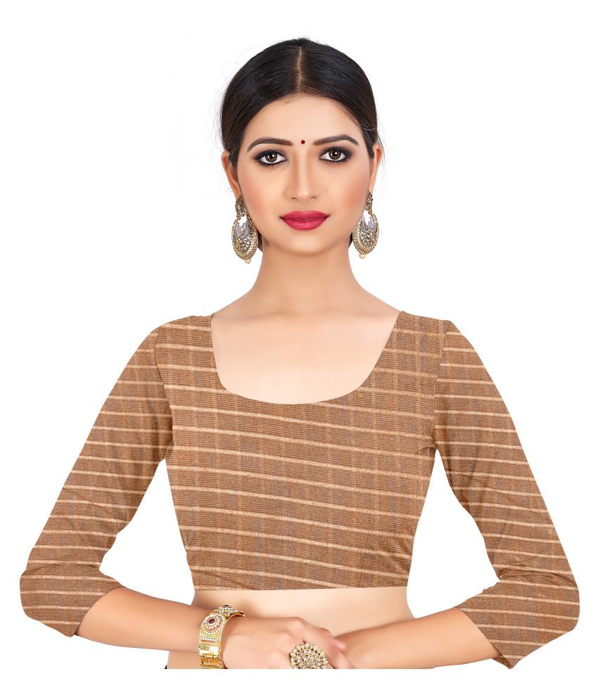 peach colour cotton saree