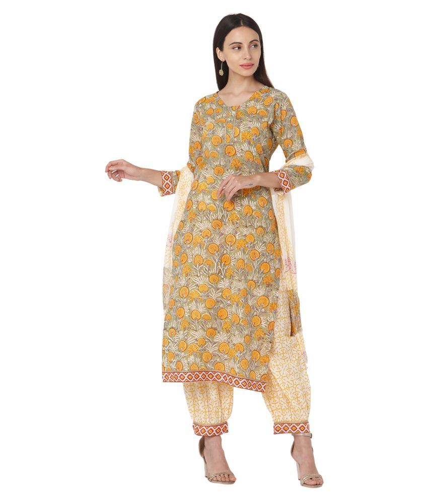     			Aarrah Multicoloured Cotton Straight Kurti - Single