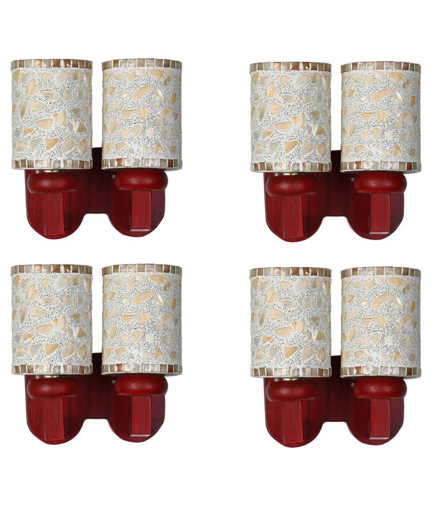     			Somil Decorative Wall Lamp Light Glass Wall Light Multi - Pack of 4