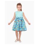 K&U Cotton Blend A-line For Girls ( Pack of 1 , Sea Green )