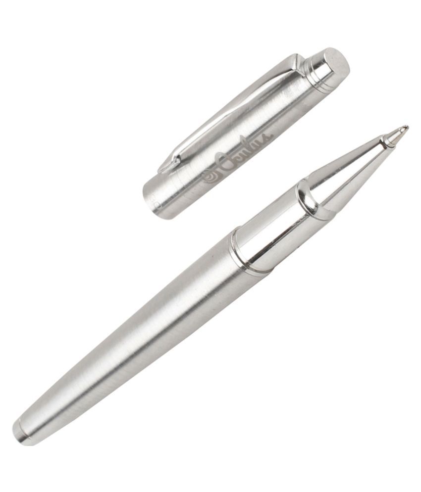 Oculus Active 5991 Silver Metal Body Roller Ball Pen, Fitted with Germany Made Refill.
