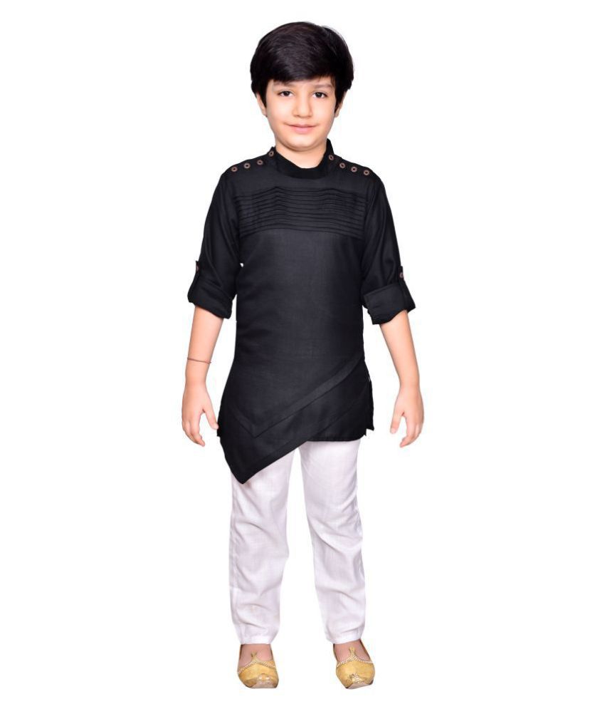     			Joley Poley Ethnic Wear Full Plate Cotton Kurta & Pyjama for Kids and Boys