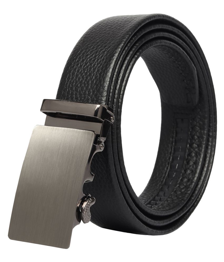     			Loopa Black PU Formal Belt Pack of 1
