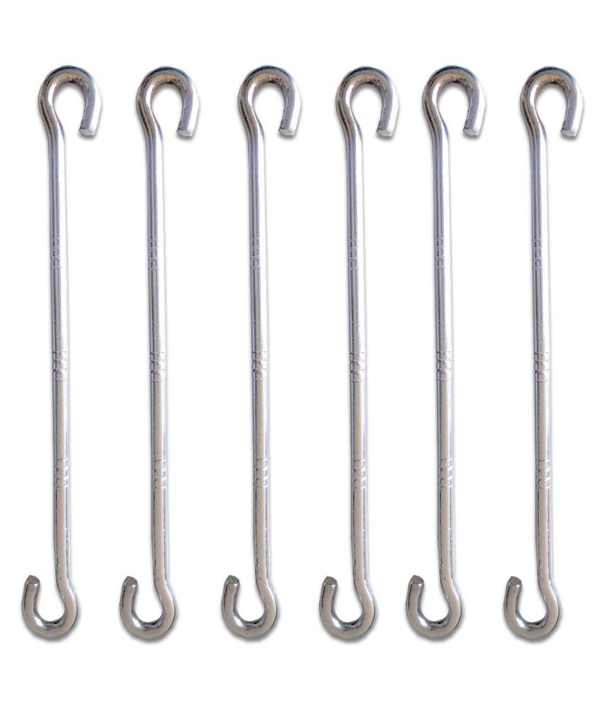     			Laxmi Garden Jhula Swing Rod Hook (Pack of 6) Set of 6 Stainless Steel Hooks