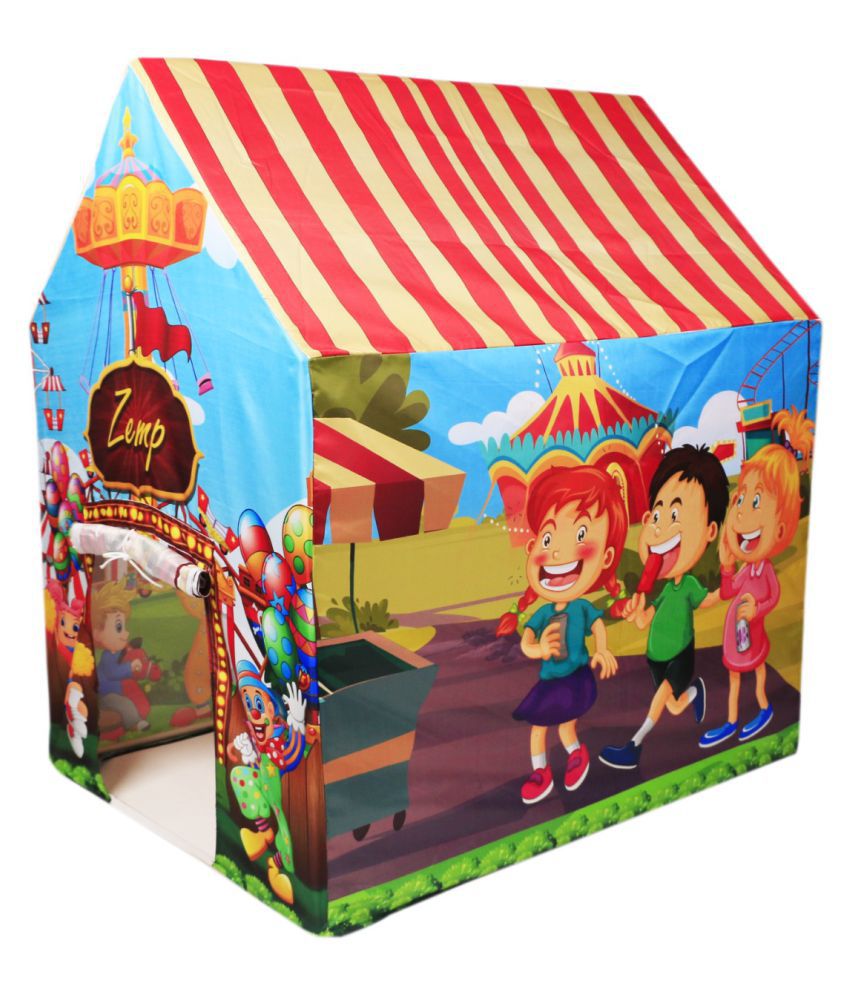ZEMP Funfare Play Tent Foldable Indoor Outdoor House for Girls & Boys( (Medium)