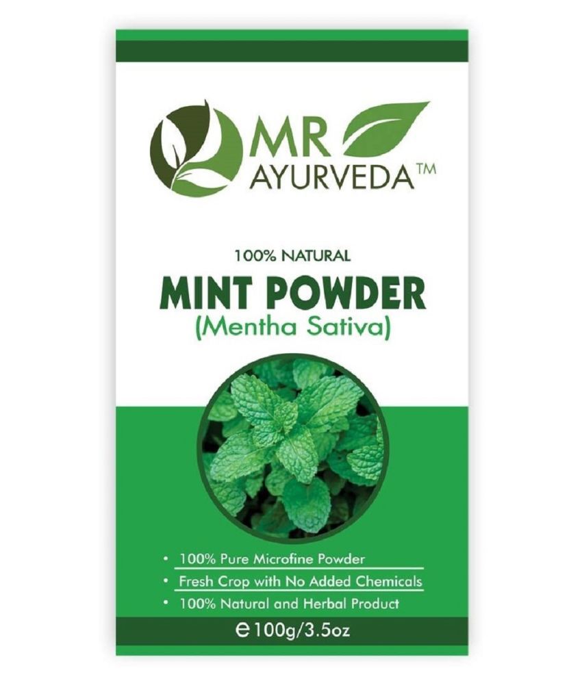     			MR Ayurveda 100% Natural Pudina Powder Face Pack Masks 100 gm