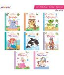 Jolly Kids Copy Colour Theme Books Set| Set of 8| Colouring Theme Activity Books: Animals, Flowers, Dinosaurs, Mermaid, Ocean, Pirates, Princess & Unicorn| Ages 3-10 Years| Each Book 32 Pages