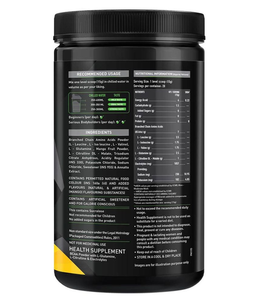 Muscleblaze Bcaa Pro Powerful Intra Workout With 7g Vegan Bcaas 105750 Mg Electrolytes 250 7454