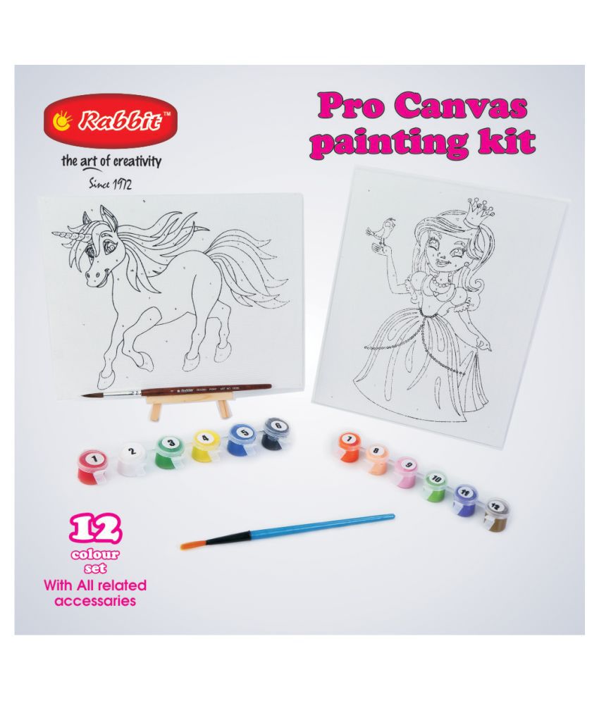     			RABBIT CANVAS BOARD 8'*10' PACK OF 2 COMBO|Canvas for painting|Canvas for Kids to paint|Canvas boards for beginners|Canvas for painting|Canvas for acrylic painting|Canvas for artists|Canvas board painting set|Combo includes 2 canvas boards|Ideal for Age 5+