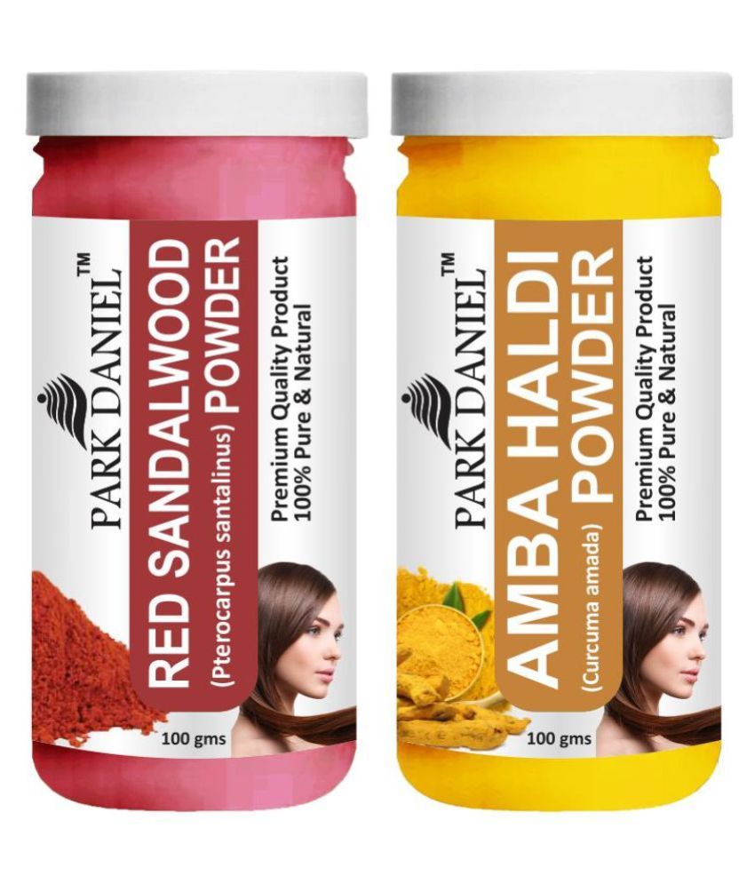     			Park Daniel  Red Sandalwood &    Amba Haldi Powder  Hair Mask 200 g Pack of 2