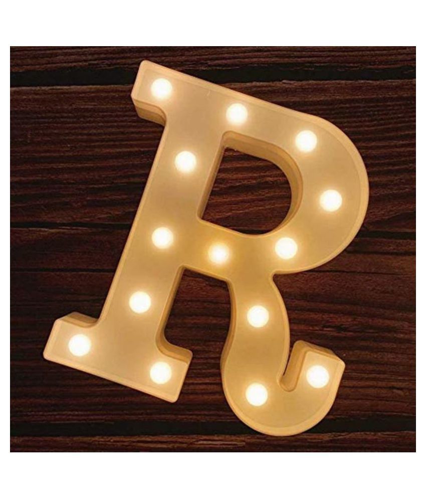     			MIRADH LED Marquee Letter Light,(Letter-R) LED Strips