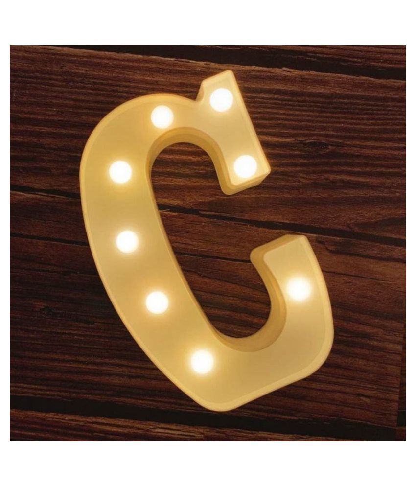    			MIRADH LED Marquee Letter Light,(Letter-C) LED Strips