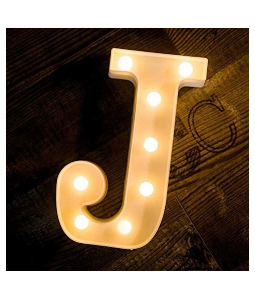     			MIRADH LED Marquee Letter Light,(Letter-J) LED Strips