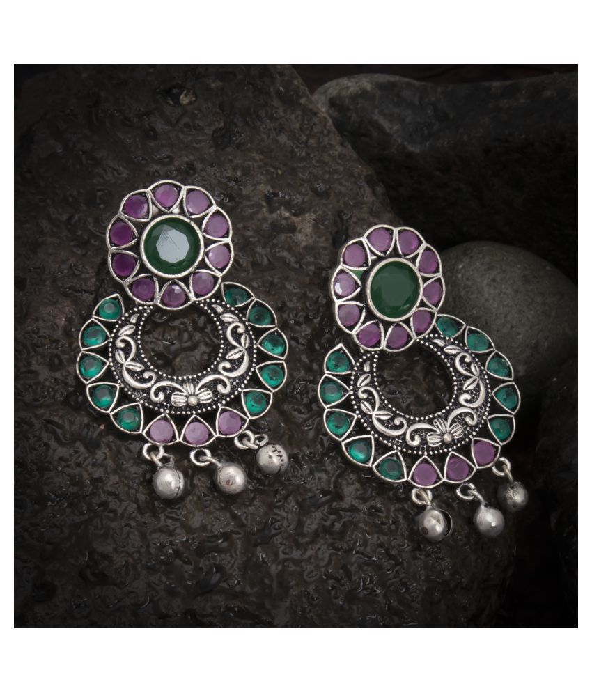     			Sukkhi Amazing Oxidised Floral Chandbaali Earring for Women