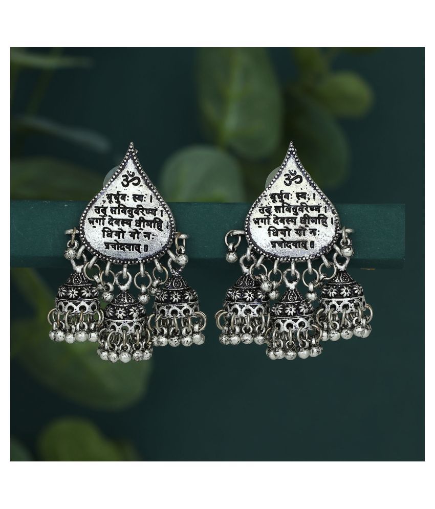     			Sukkhi Attractive Oxidised Jhumki Earring for Women