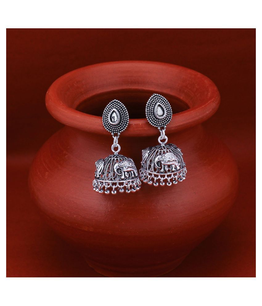     			Sukkhi Trendy Oxidised Jhumki Earring for Women