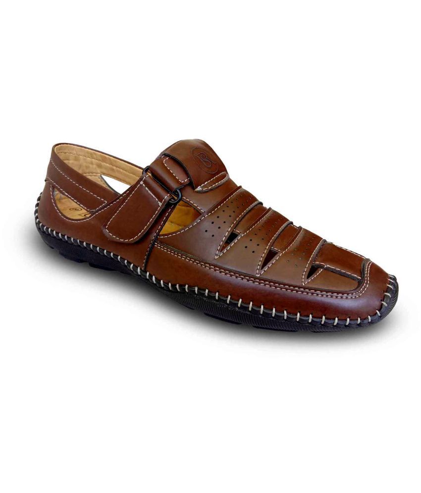     			ShoeRise - Brown  Men's Sandals