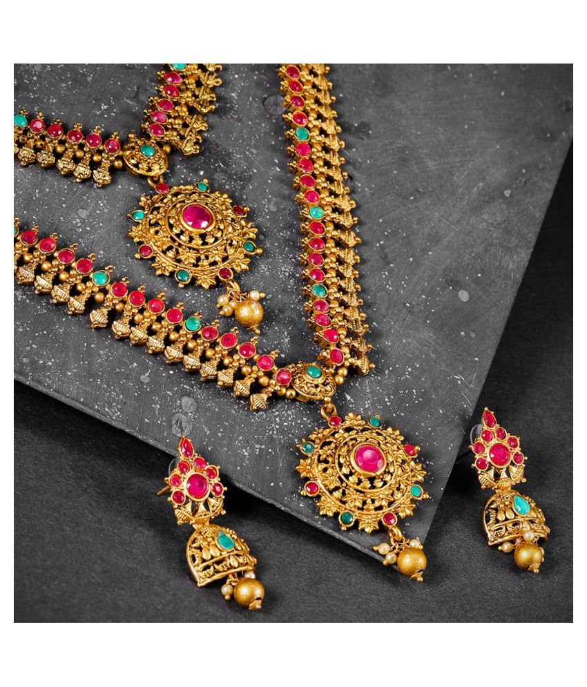     			Sukkhi Alloy Multi Color Traditional Necklaces Set Collar