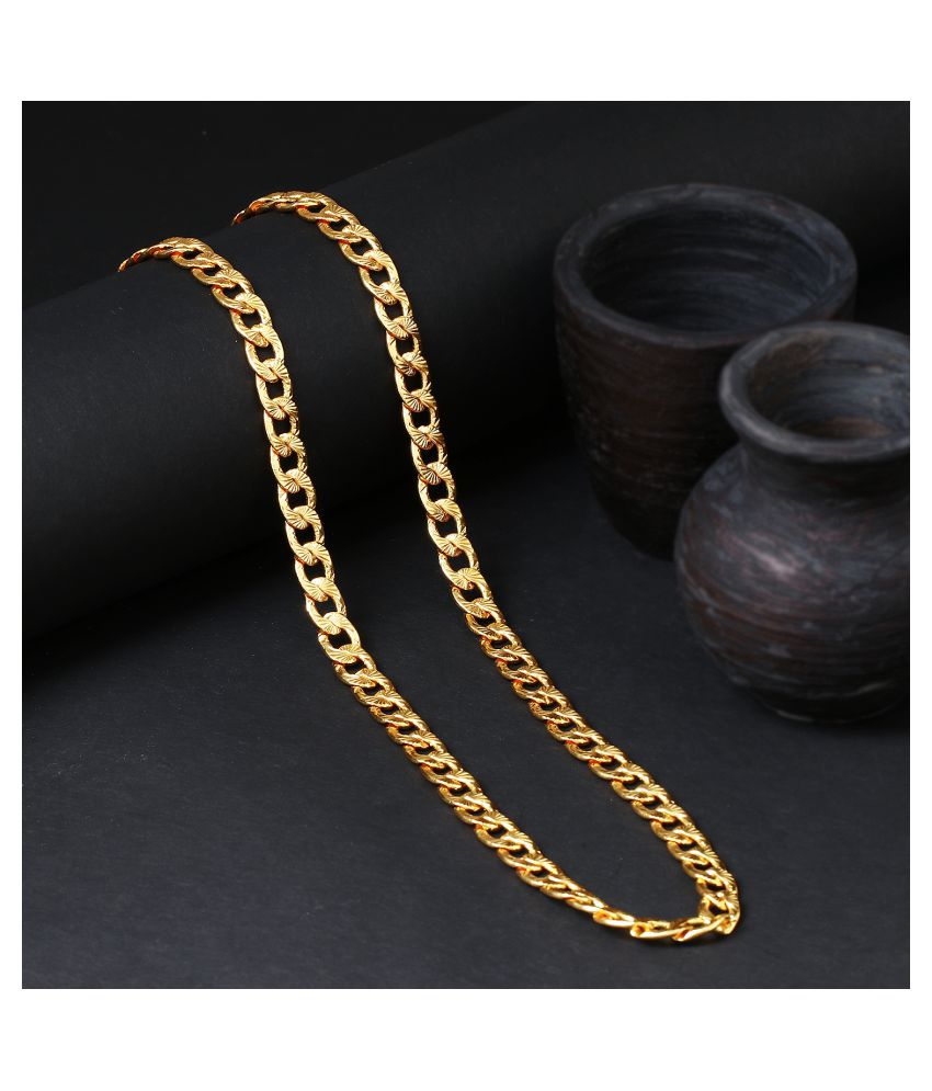     			Sukkhi Ravishing Gold Plated Unisex Curb chain
