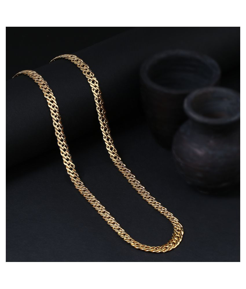     			Sukkhi Spectacular Gold Plated Unisex Herringbone Chain