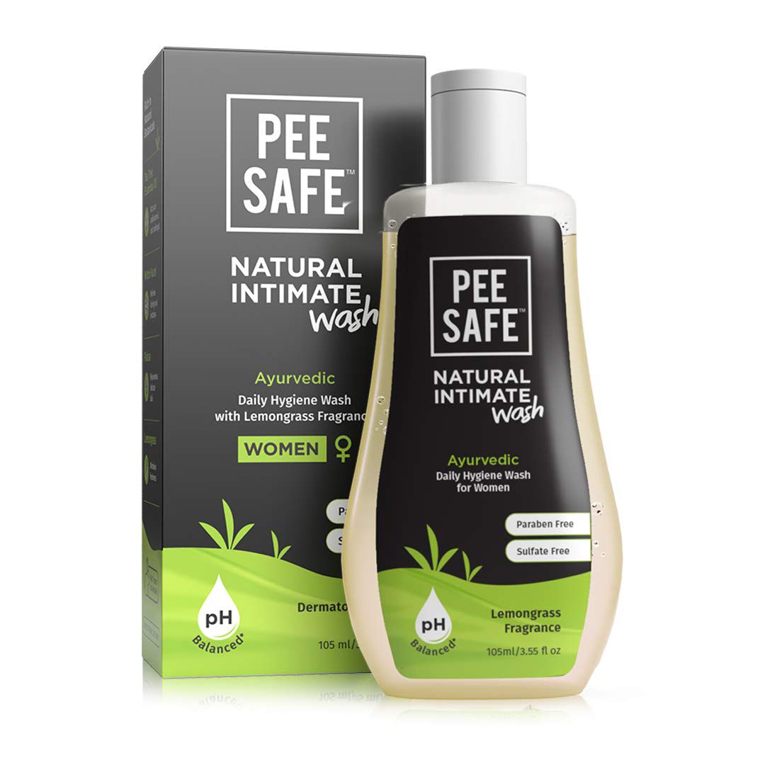 Pee Safe Natural Intimate Wash For Women with Ayurveda Extracts - 105ml | Pack of 1