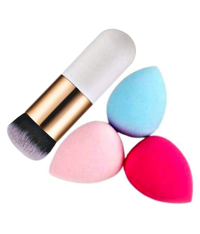     			Adbeni Makeup Sponges with Compact & Foundation Brush,Set of 4