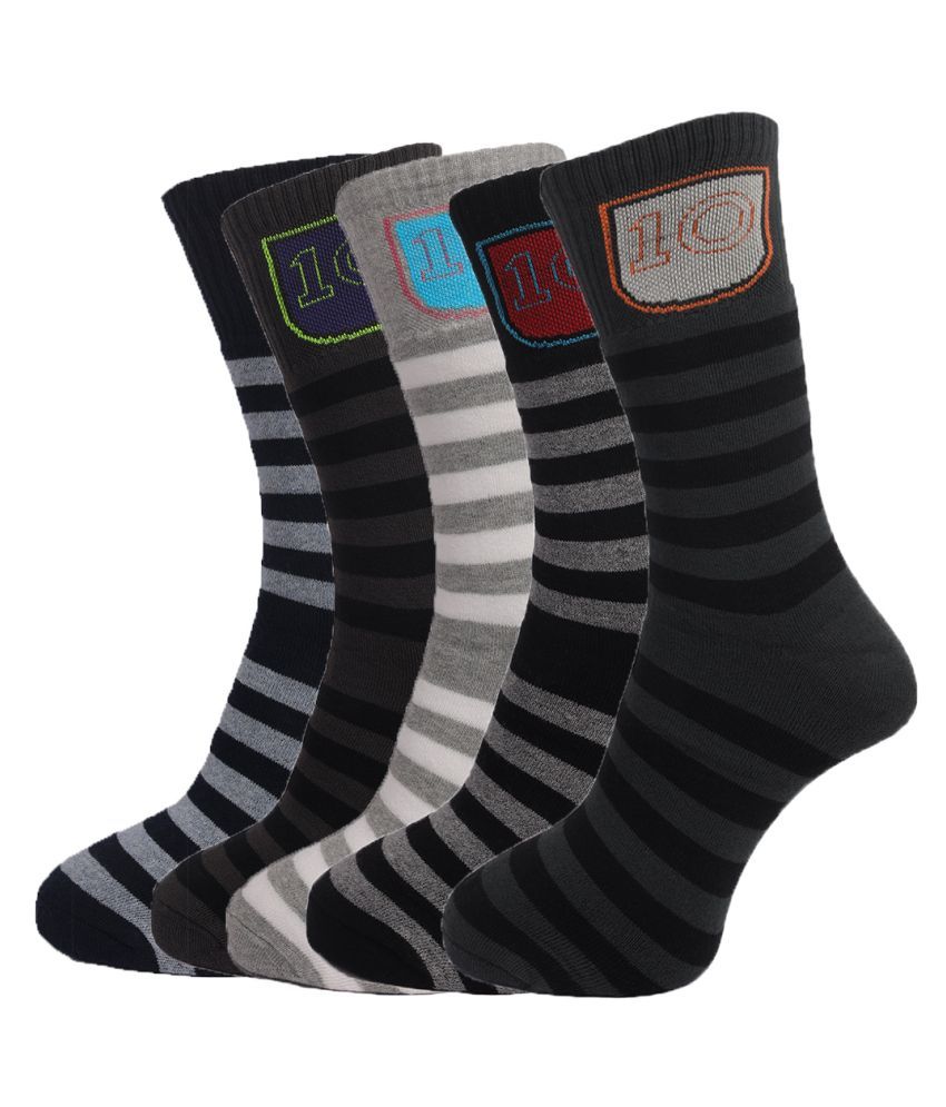     			Dollar Socks Multi Casual Full Length Socks Pack of 5