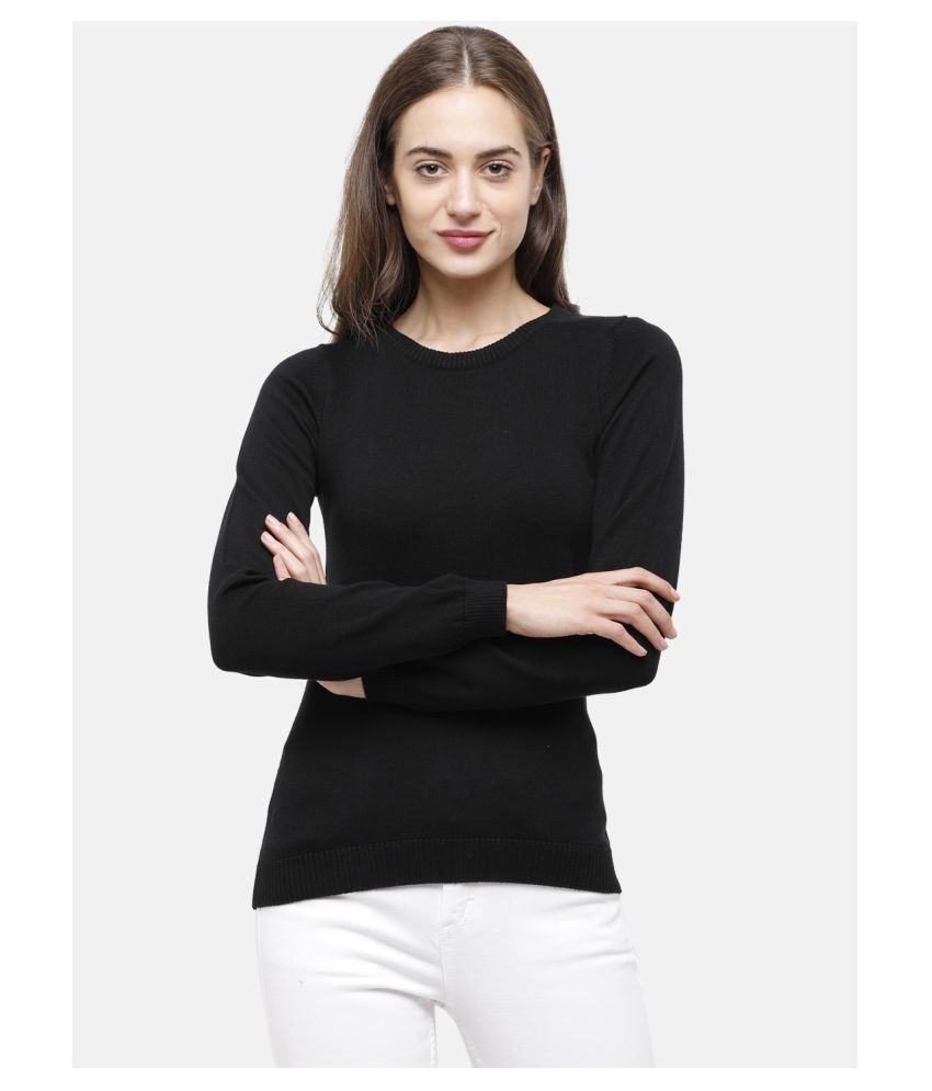     			98 Degree North Cotton Black Pullovers - Single