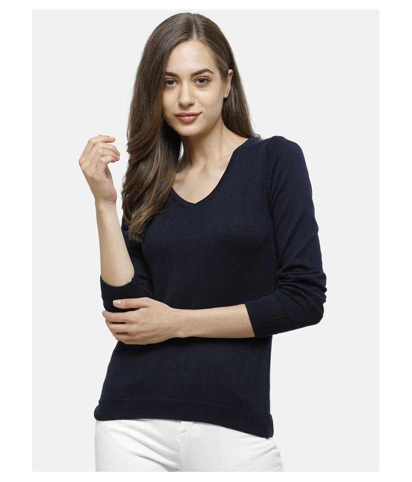     			98 Degree North Cotton Navy Pullovers - Single