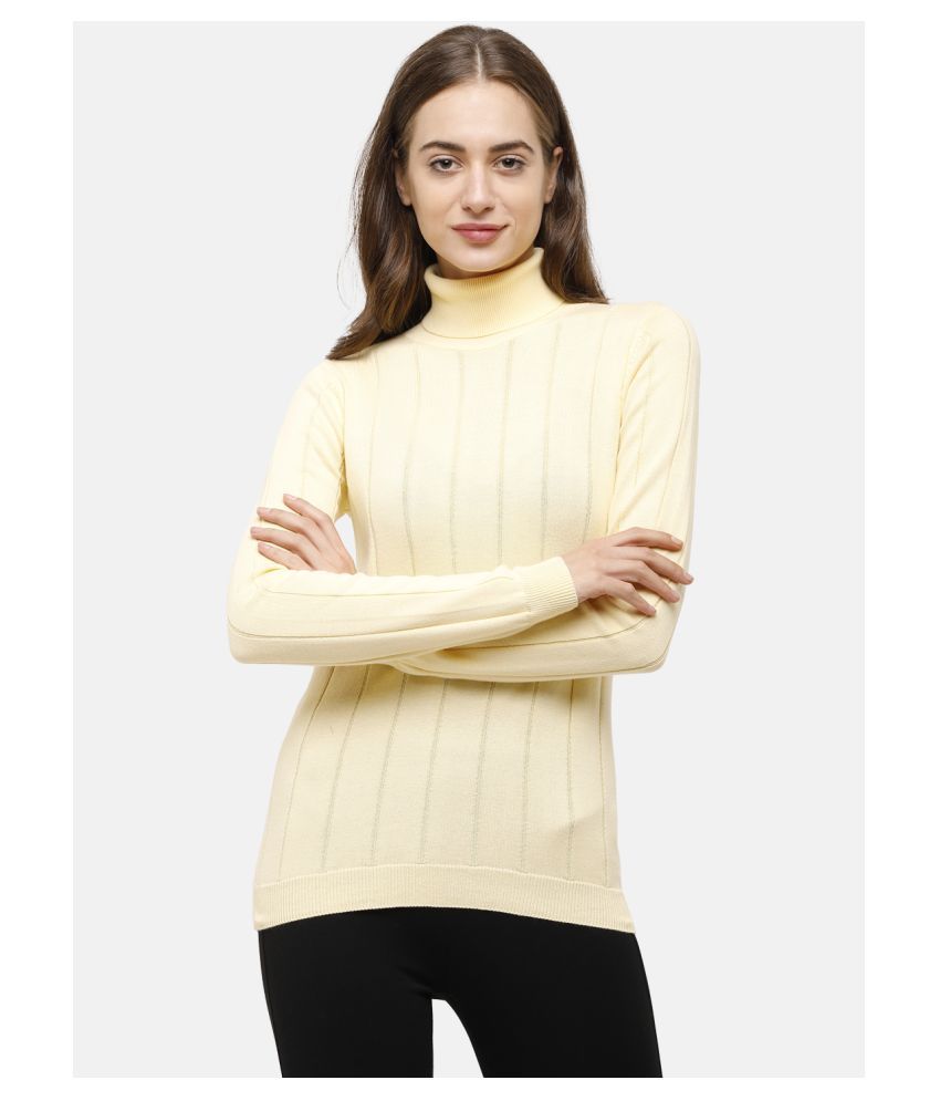     			98 Degree North Cotton Yellow Pullovers - Single