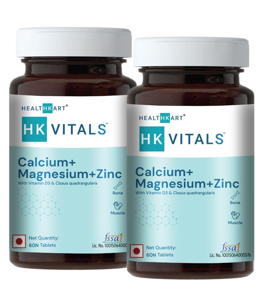 HealthKart HK Vitals Calcium + Magnesium + Zinc with Vitamin D3