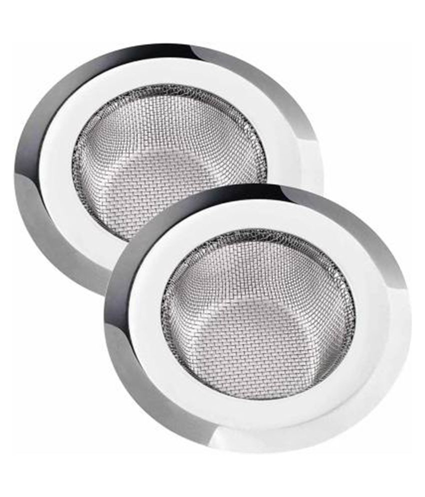     			Shree Krishna Stainless Steel Sink Strainer/Jali (Size-2) 3inch (pack of 2) Steel Angle Cock