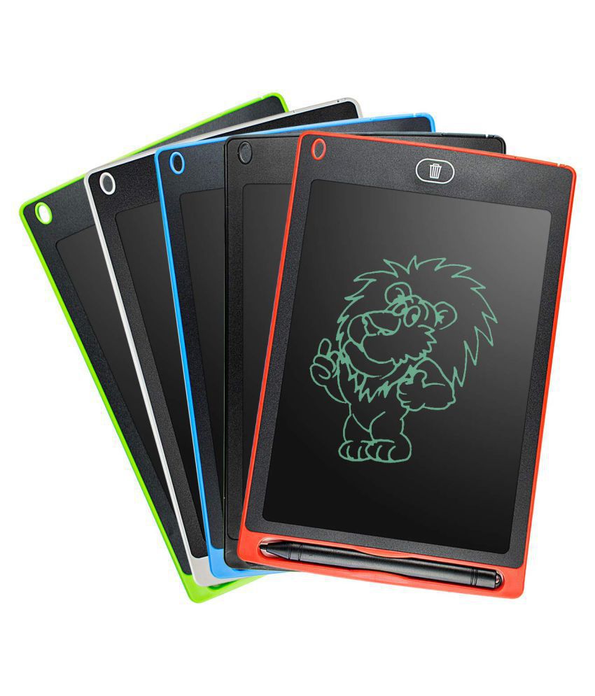 Adults and Students with Lock Button Blue Color LCD Writing Tablet 8.5 inch Doodle Writing Board erasable and Reusable Drawing pad Gifts for Kids 