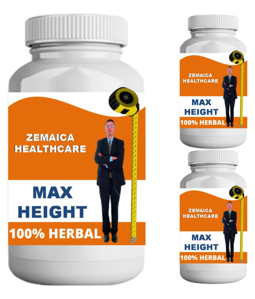     			Zemaica Healthcare max height orange flavor 0.3 kg Powder Pack of 3