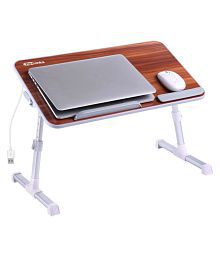 Portronics MY BUDDY Plus:Portable Laptop Stand with Cooling fan ,Brown (POR 895)