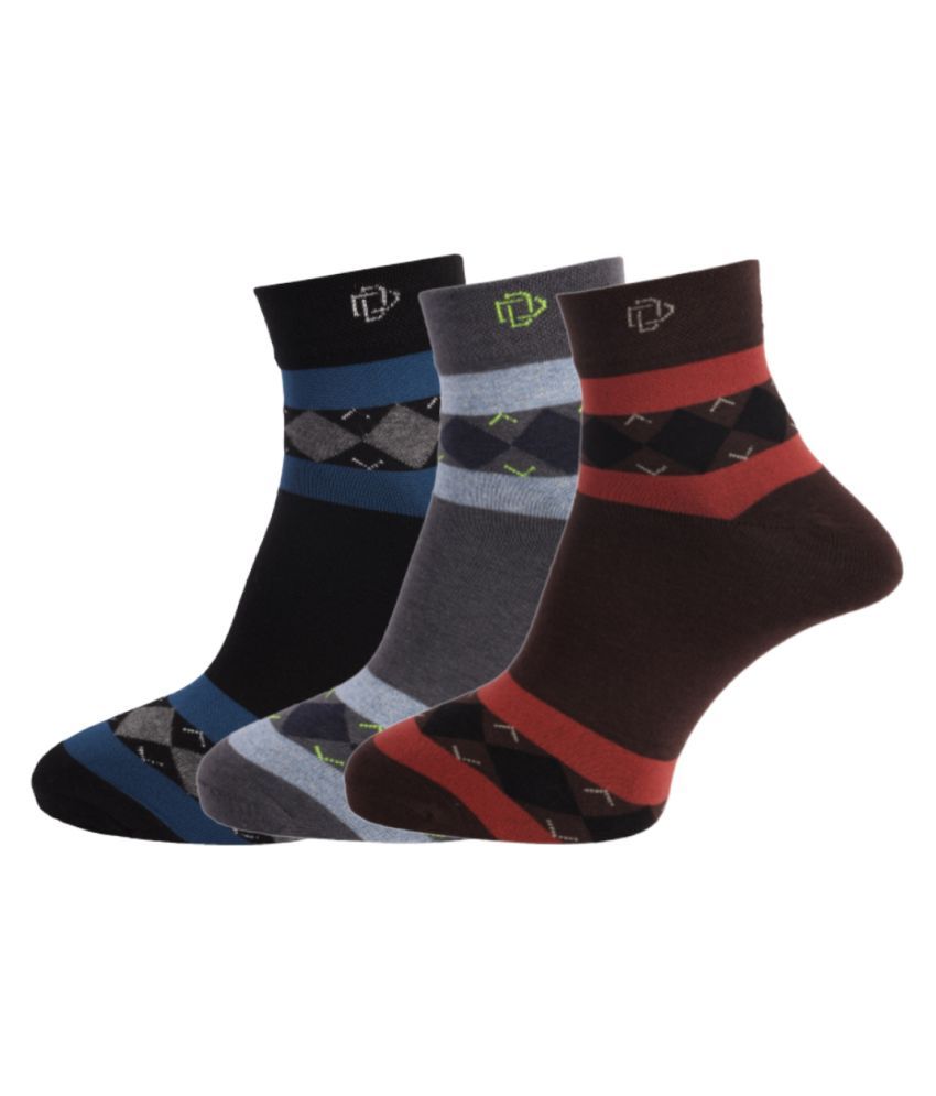     			Dollar Multi Casual Ankle Length Socks Pack of 3