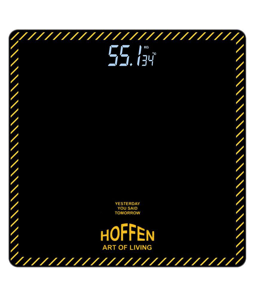     			Hoffen Electronic Digital LCD Body Weighing Scales HO-18 Orange Lcd