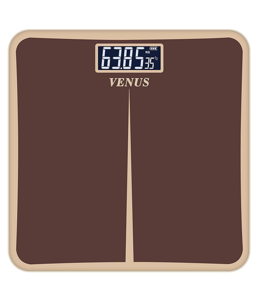     			Venus Electronic Digital LCD Body Weighing Scales EPS-8199-New-Brown