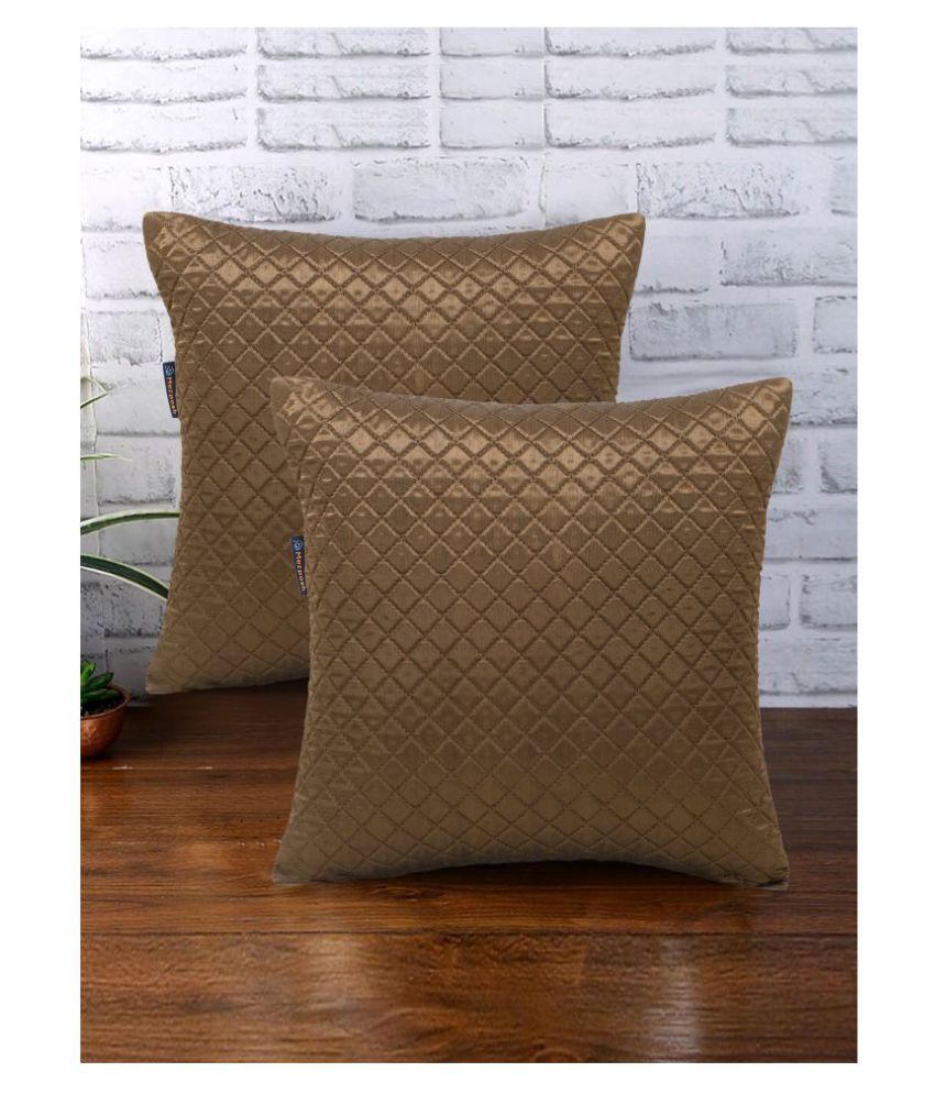     			mezposh Combos Satin Cushion Covers 40X40 cm (16X16)