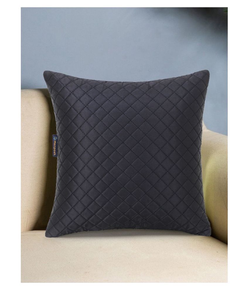     			mezposh Single Satin Cushion Covers 35X35 cm (14X14)