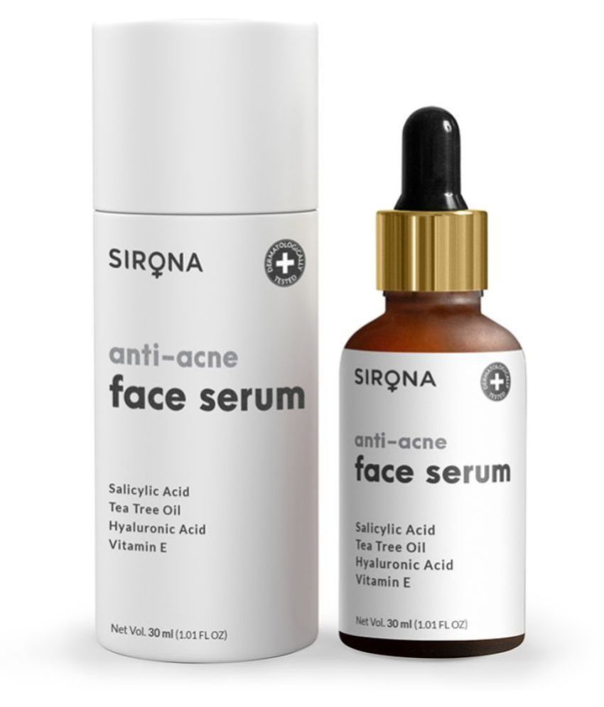     			Sirona 2% Salicylic Acid Face Serum for Acne & Blackheads & Open Pores - 30 ml | Reduces Excess Oil & Bumpy Texture